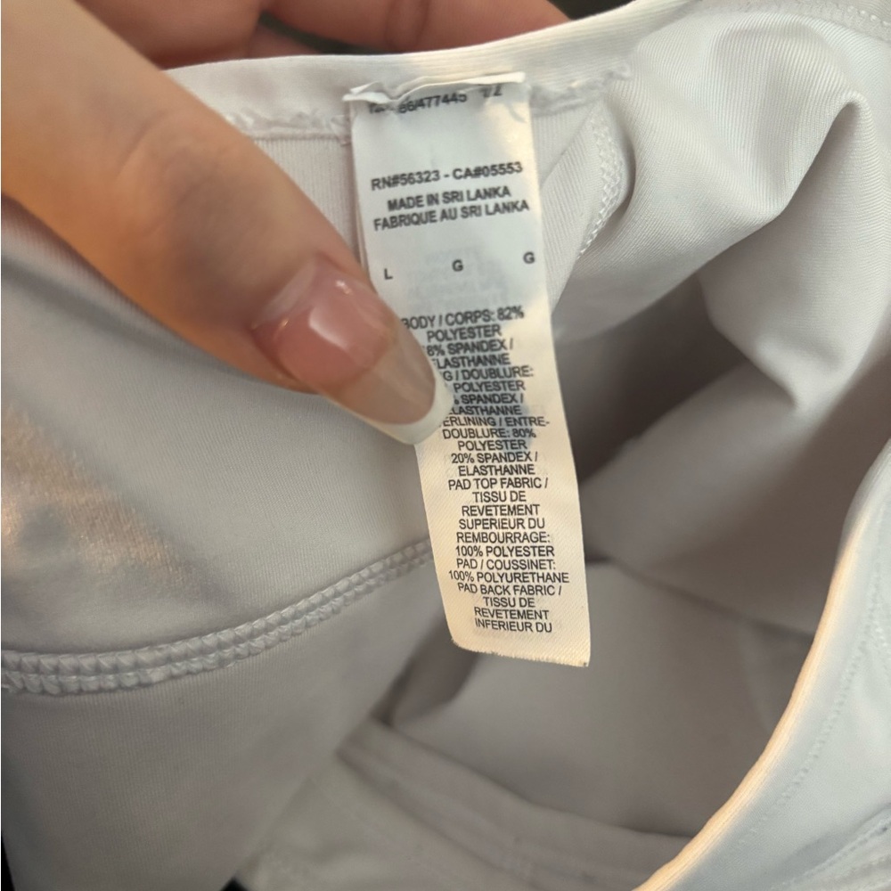 Nike Women's White Sports Bra - Picture 2 of 2